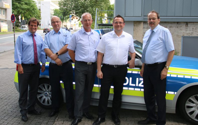 Marco Voge zu Besuch beim leitenden Polizeidirektor Michael Kuchenbecker